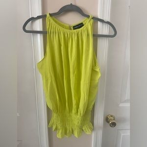 Catherine Malandrino Lauren Sleeveless Smocked-Waist Top S